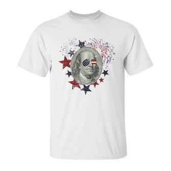 Fourth Of July Ben Franklin Patriotic American Unisex T-Shirt | Favorety CA