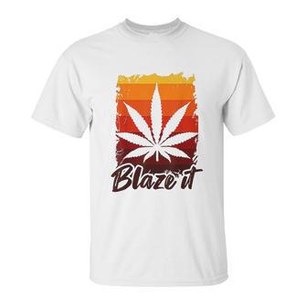 Funny Marijuana For Men Blaze It 420 Gift Unisex T-Shirt | Favorety UK