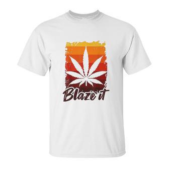 Funny Marijuana For Men Blaze It Unisex T-Shirt | Favorety AU