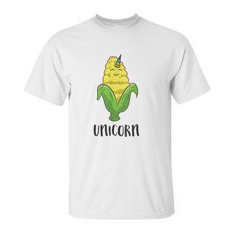 Funny Uni Corn Unicorn Corn Lovers Corn Farmer Unisex T-Shirt | Favorety