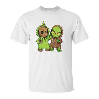 Grinch And Groot Unisex T-Shirt | Favorety UK