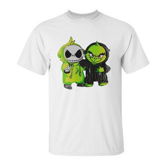 Grinch And Jack Skellington Unisex T-Shirt | Favorety UK