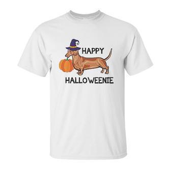 Halloweenie Halloween Dachshund Unisex T-Shirt | Favorety