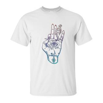 Illuminati Smoking Spliff Hand Stoner 420 Unisex T-Shirt | Favorety DE