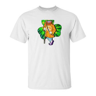 Irish Hippie Leprechaun Peace Shillelagh Guitar Beard Unisex T-Shirt | Favorety UK