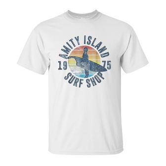 Jaws Amity Island Surf Board Graphic Unisex T-Shirt | Favorety DE