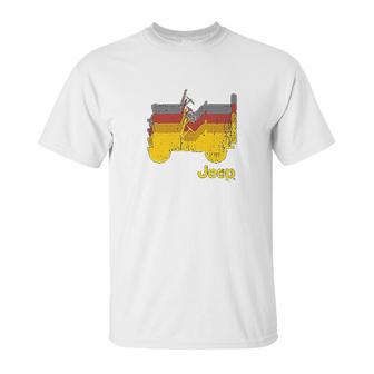 Jeep Willys Repeating Profile Unisex T-Shirt | Favorety UK