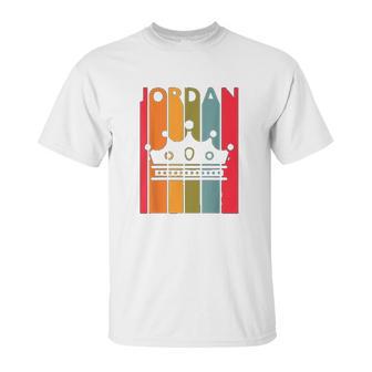 Jordan Gift Idea For Boys Men First Name Vintage Jordan Unisex T-Shirt | Favorety DE