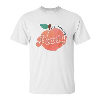 Just Freakin Peachy Hippie Summer Unisex T-Shirt | Favorety UK