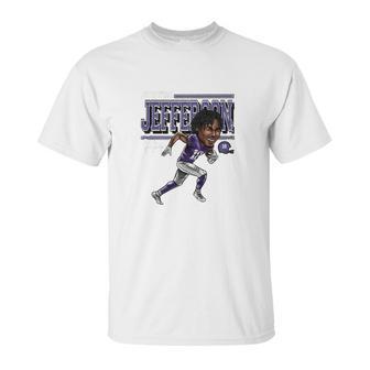 Justin Jefferson Cartoon Unisex T-Shirt | Favorety UK