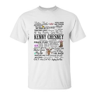 Kenny Chesney Lyrics Tshirt Raglan Music Lyrics Unisex T-Shirt | Favorety CA