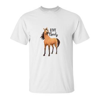 Kids Dreamworks Spirit Riding Free Live Freely Unisex T-Shirt | Favorety CA