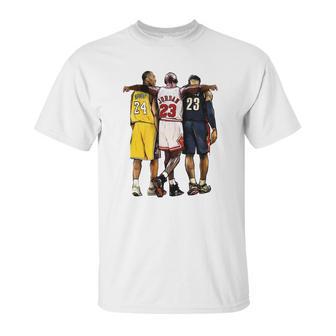 Kobe Jordan James The Greatest Of All Time Unisex T-Shirt | Favorety