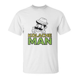 Kolache Man Czech Slovak Pastry Central Europe Design Unisex T-Shirt | Favorety UK