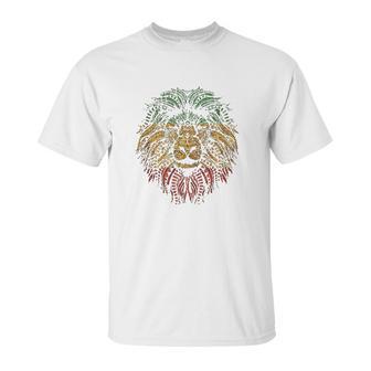 Lion Rasta Roots Rock Reggae Graphic Unisex T-Shirt | Favorety UK