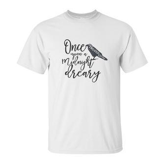 Literary Gift Edgar Allan Poe Nevermore Raven Unisex T-Shirt | Favorety CA