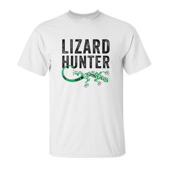 Lizard Hunter Funny Gecko Reptile Lover Kids Gift Unisex T-Shirt | Favorety CA