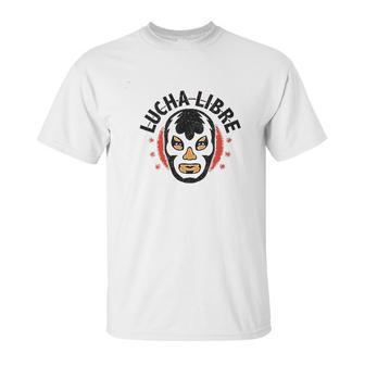 Lucha Libre Retro Mexican Wrestler Wrestling Red M Unisex T-Shirt | Favorety CA