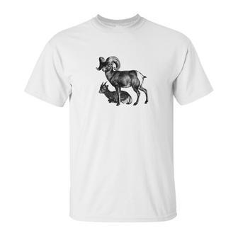 Majestic Bighorn Sheep Print Unisex T-Shirt | Favorety CA