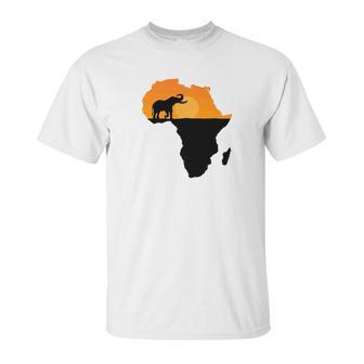 Majestic Elephant Strolling Into The Sun Africa Unisex T-Shirt | Favorety CA