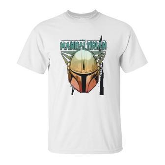 The Mandalorian Gradient Beskar Helmet Unisex T-Shirt | Favorety UK