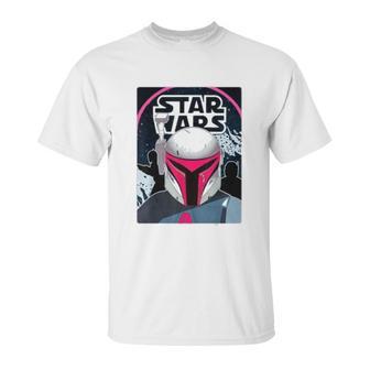 The Mandalorian Neon 80S Comic Cover Unisex T-Shirt | Favorety AU