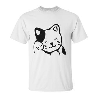 Maneki Neko Shirt Asian Good Luck Cat Unisex T-Shirt | Favorety UK