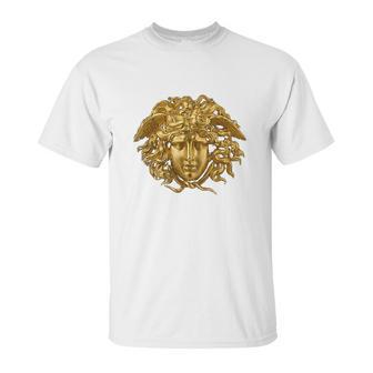 Medusa Head Snake Hair Greek Mythology Monster Unisex T-Shirt | Favorety