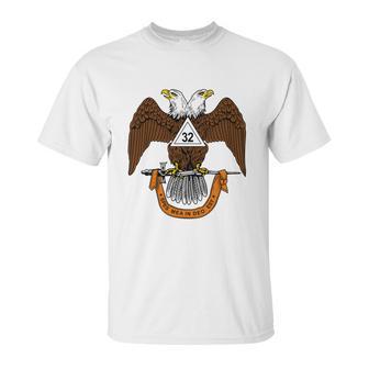 Mens 32Nd Degree Mason Masonic Scottish Rite Down Unisex T-Shirt | Favorety CA