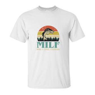 Milf Man I Love Fishing Vintage Unisex T-Shirt | Favorety DE