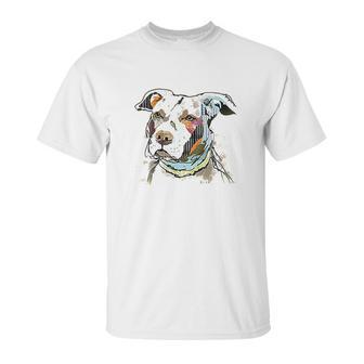 The Mountain Pet Pitbull Cotton Paper Pitbull Unisex T-Shirt | Favorety