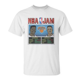 Nba-Jam-New-York-Knicks---Royal-Blue-Xl Unisex T-Shirt | Favorety CA