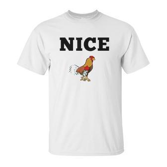 Nice Cock Funny Rude Joke Valentines Day Gift For Him Kinky Unisex T-Shirt | Favorety CA