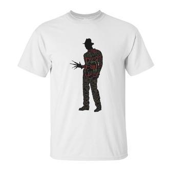 A Nightmare On Elm Street Freddy Silhouette Fill Unisex T-Shirt | Favorety CA