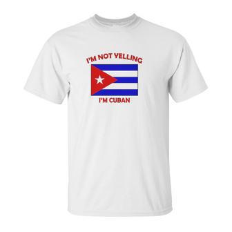 Im Not Yelling I Am Cuban Cuba Cubans Adjustable Trucker Hat Cap Unisex T-Shirt | Favorety UK