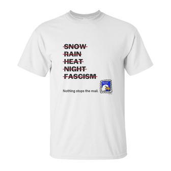 Nothing Stops The Mail Show Support For The Usps Postal Unisex T-Shirt | Favorety DE