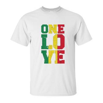 One Love Rasta Reggae Gift Unisex T-Shirt | Favorety DE