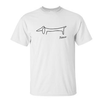 Pablo Picasso Dog Lump Dachshund Art Unisex T-Shirt | Favorety DE