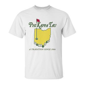 Phi Kappa Tau Fraternity Golf Comfort Colors Unisex T-Shirt | Favorety DE