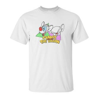 Pinky And The Brain Retro Portrait Unisex T-Shirt | Favorety