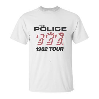 The Police British Rock Band 1982 Tour Unisex T-Shirt | Favorety CA