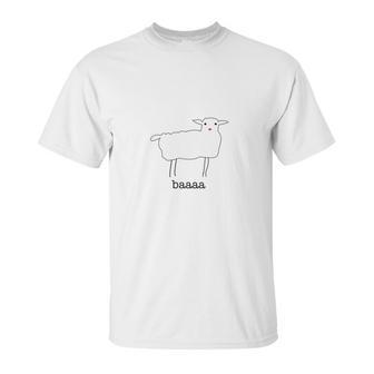 Ponypoor Tees Baaa Sheep With Logo On Back Unisex T-Shirt | Favorety UK