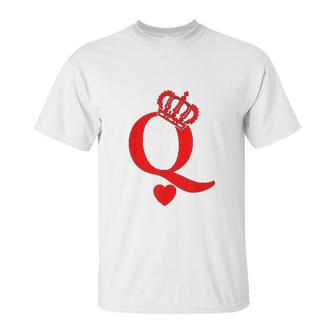 Queen Of Hearts King Of Hearts Playing Cards Deck Of Cards Unisex T-Shirt | Favorety DE