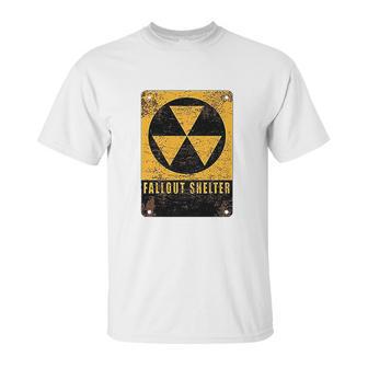 Radiation Radioactive Fallout Shelter Unisex T-Shirt | Favorety AU