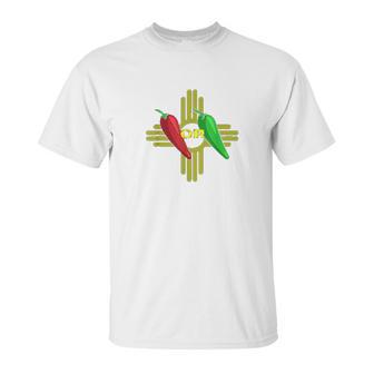 Red Or Green Chile Hatch New Mexico Zia Unisex T-Shirt | Favorety