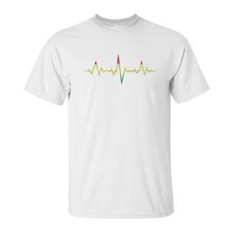 Reggae Music Heartbeat Rastafari Rasta Gift Unisex T-Shirt | Favorety AU