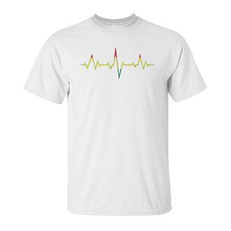 Reggae Music Heartbeat Rastafari Rasta Unisex T-Shirt | Favorety DE