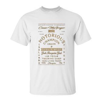 Revel Shore Mens Conor Mcgregor Unisex T-Shirt | Favorety