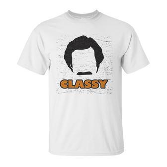 Ripple Junction Anchorman 2 Classy With Rons Hair Shape Unisex T-Shirt | Favorety UK