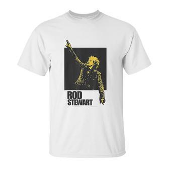 Rod Stewart Pointing Photo Unisex T-Shirt | Favorety UK